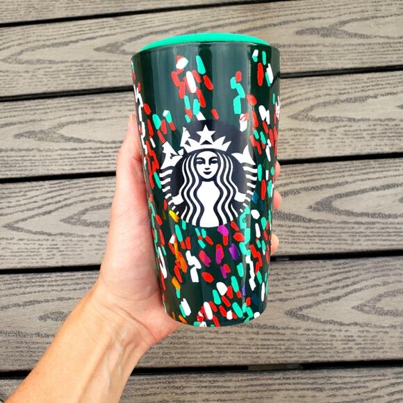 Starbucks 2019 Holiday Ceramic Confetti Tumbler - Picture 2 of 6